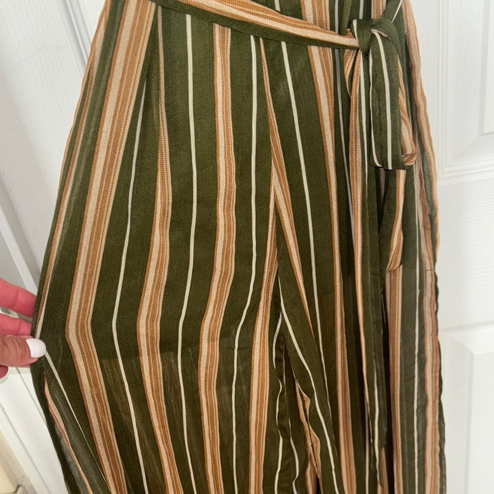 Striped Green and Brown Jumper - Picture 4 of 5